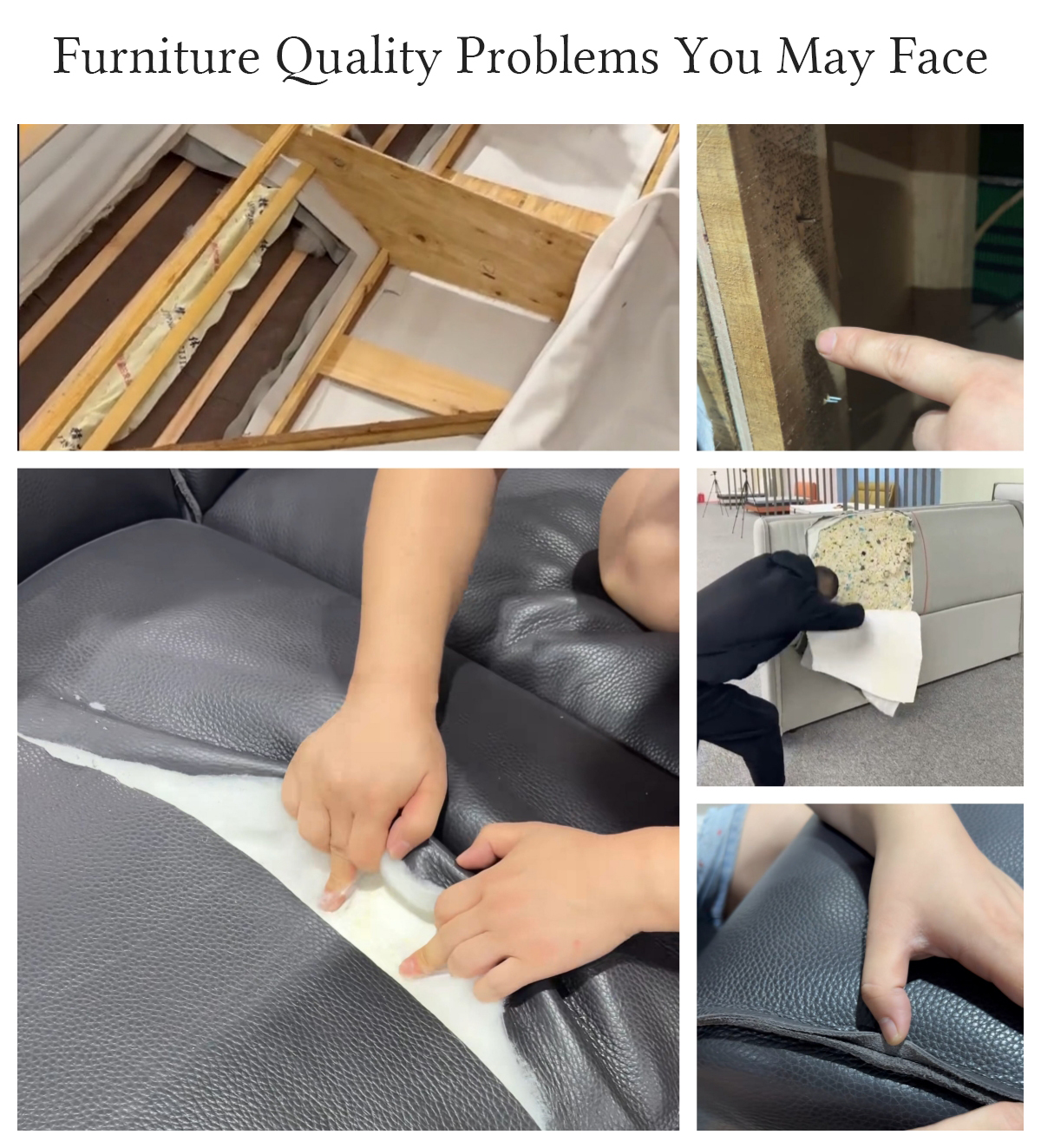 Furniture quality problems you may face